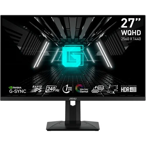 MSI Monitor G274Qpx Ips 27" Qhd 16:9 240Hz G-Sync združljiv, (21408199)