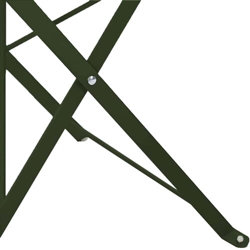  Sklopiva stolica za vrt 2 pcs Zelena 42 x 46 x 82cm Metal Slike