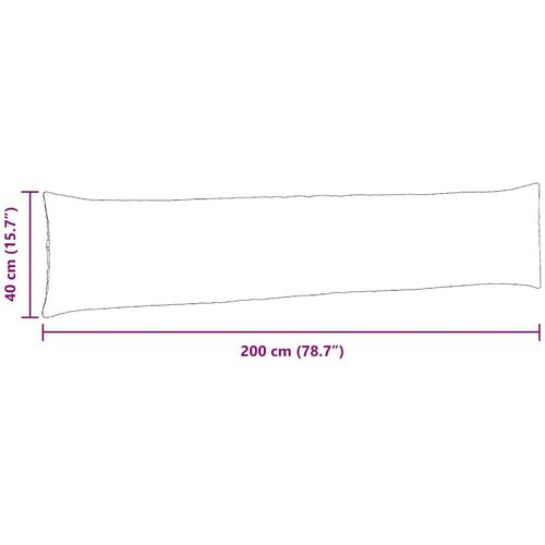 VidaXL jastučići za sofu 2 pcs policijska plava 200 x 40 cm Slike