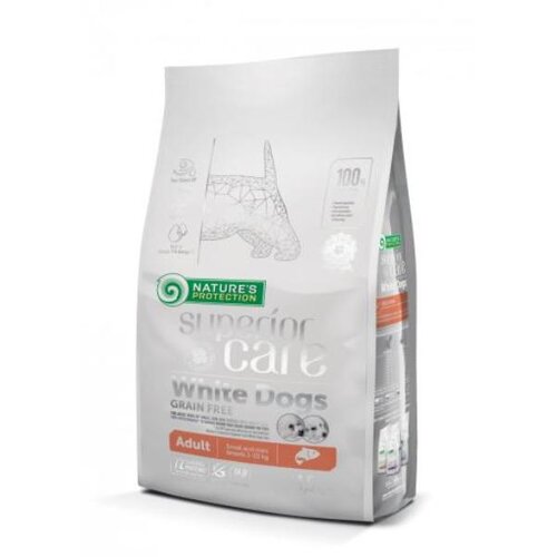NATURE PROTECTION White Dog Small Mini Losos 1,5kg Slike