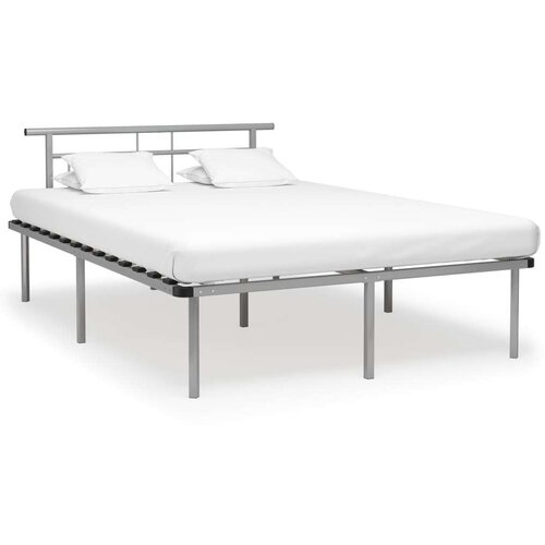  Za krevet sivi metalni 160 x 200 cm Slike