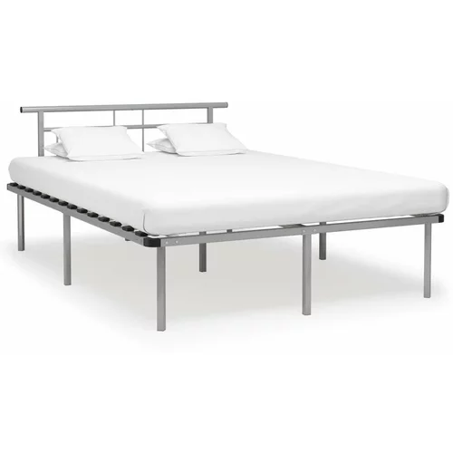  za krevet sivi metalni 160 x 200 cm