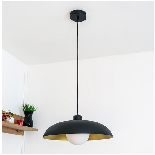  Luster na kablu ECLIPSE 1xE27/15W/230V crna/zlatna Cene