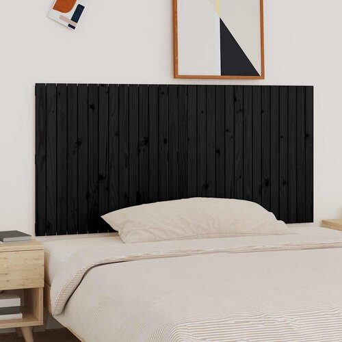  Zidno uzglavlje crni 185x3x90 cm od masivne borovine Cene