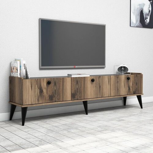 Hanah home lidya walnutmarble tv stand Slike