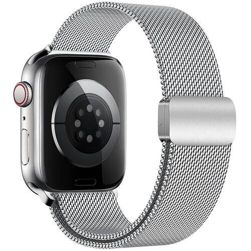 INF Grafitni milanski pašček iz nerjavečega jekla za Apple Watch Silver S, (22102821) Cene