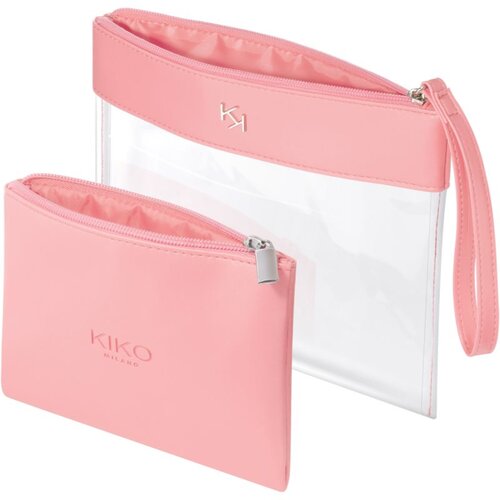 KIKO Milano Transparent Beauty Case transparentna kozmetička torbica s etuijem 003 Pink 1 kom Slike
