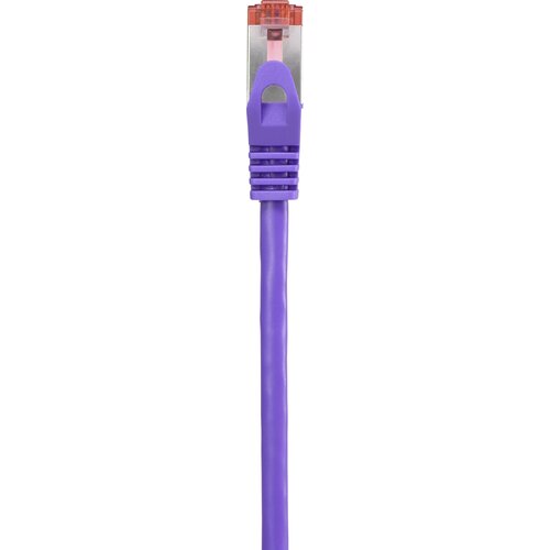 Renkforce RF-4724912 RJ45 omrežni kabel\, Patch kabel CAT 6 S/FTP 0.15 m vijolična z za&scaron;čitnim zapornim zatičem\, pozlačeni konektorji\, vgradni 1 kos, (20417771) Cene