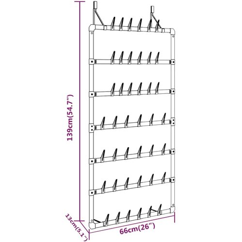  stalak za cipele srebrni 66 x 13 x 139 cm Slike