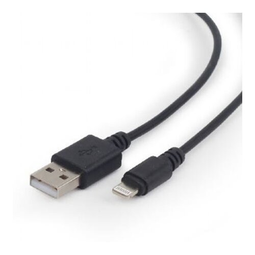  2,0 kabal sync and charging iPhone, black, 0.5m, GEMBIRD CC-2-AMLM-0.5M Slike