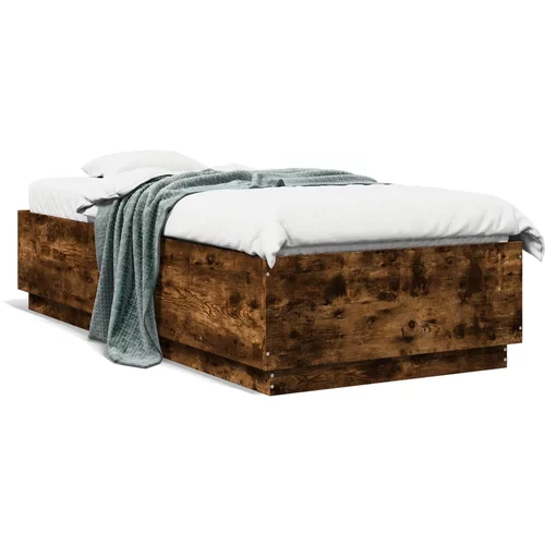 vidaXL Okvir za krevet boja hrasta 120 x 200 cm konstruirano drvo