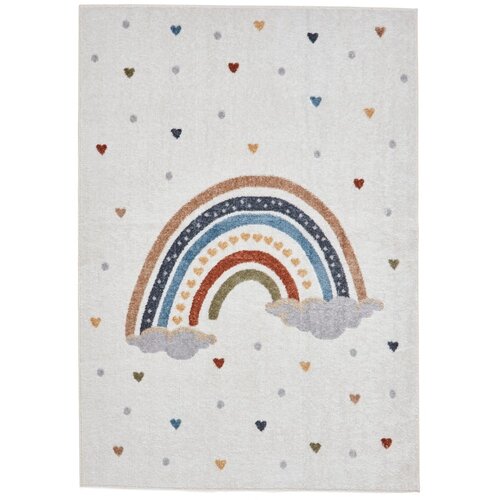 Think Rugs Kremno bela otroška preproga 80x150 cm Vida Rainbow – Cene