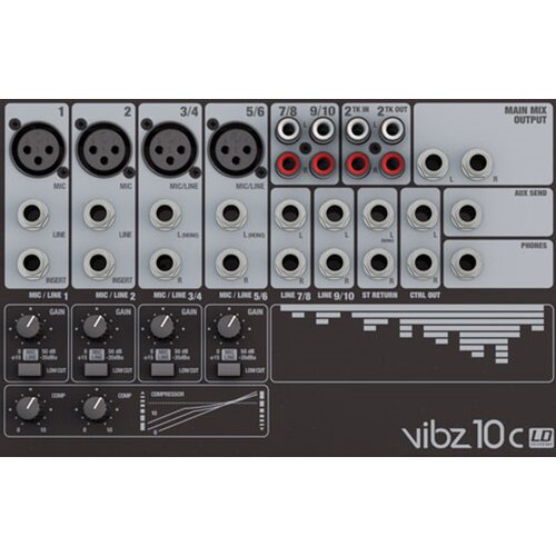 Ld Systems VIBZ 10 C - 10 kanalna me&amp;scaron;alna miza s kompresorji - - Audio-Kondric Slike