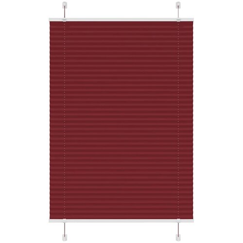  Plisirana zavjesa Bordo crvena 90x100 cm &amp;Scaron;irina tkanine 89,4 cm Poliester Slike