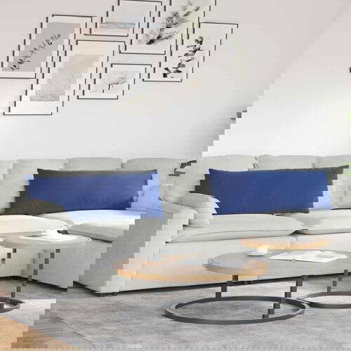 vidaXL jastučići za sofu 2 pcs policijska plava 120 x 40 cm Cene