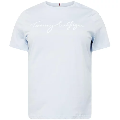 Tommy Hilfiger Curve Majica svetlo modra / bela