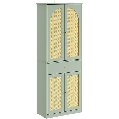 SoBuy Omara za čevlje in pla&scaron;če Zelena 70x34x180cm FSB107-GR, (5000299724) Cene