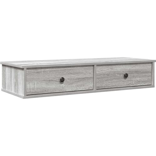 Maison Chic Stenska polica - Viseča Polica s predali siva sonoma 100x37,5x19 cm inž. les, (21793357) Cene