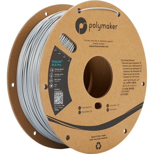 Polymaker PolyLite PLA PRO Silver, 1.75 mm / 1000 g Cene