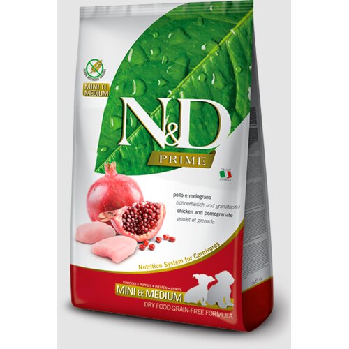N&amp;amp;d Hrana za pse Prime Puppy Mini &amp;amp; Medium Chicken&amp;amp;Pomegranate, 7kg Slike