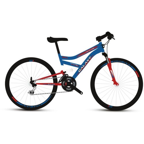 Mega Favorit Bicikl GALAXY FOCUS 400 24"/18 plava/crvena MAT Cene