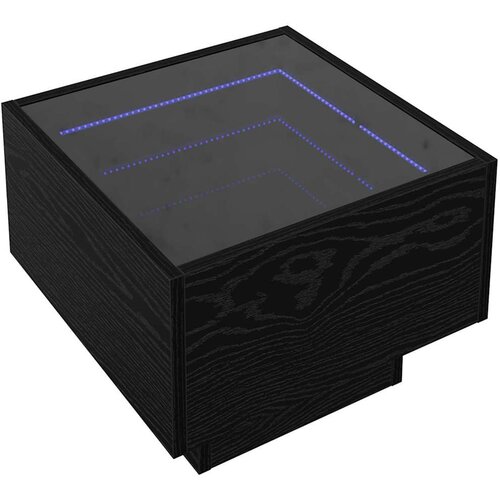 VidaXL Klubska miza Črni hrast 40 x 40 x 30 cm Konstruiran les, (5000073423) Slike
