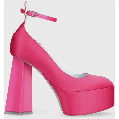 Chiara Ferragni Salonke boja: ružičasta, s debelom potpeticom, CF3240_011
