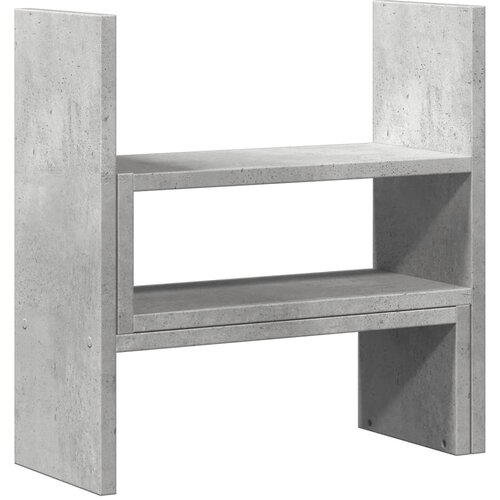  Organizator za stol podesivi boja betona 40 x 17 x 41 cm drveni Slike