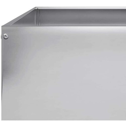 VidaXL Vrtna posuda za sadnju 100 x 100 x 25 cm pocinčani čelik Slike