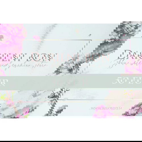 Beloved Darilni bon v vrednosti 50 eur Slike