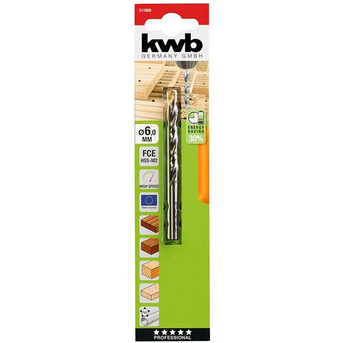 KWB Svrdlo za drvo , 6 MM, HSS Slike