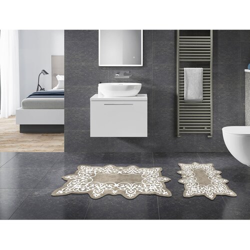 Hanah home set 2 prostirke za kupatilo Krem Cene