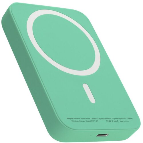 Power bank magsafe wireless 5000 mah/ zelena Slike