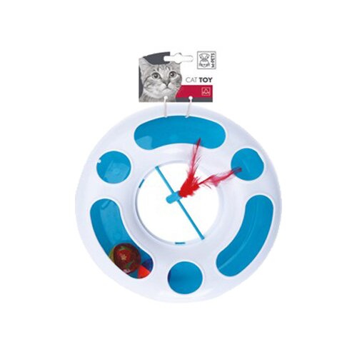 M Pets Igračka za mačke Discus, Plavo-bela Cene