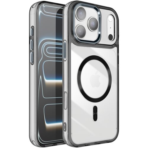 AVIZAR Ovitek za iPhone 17 Pro, kolekcija Crystal Color, združljiv z MagSafe, Črna, (5000190276) Cene