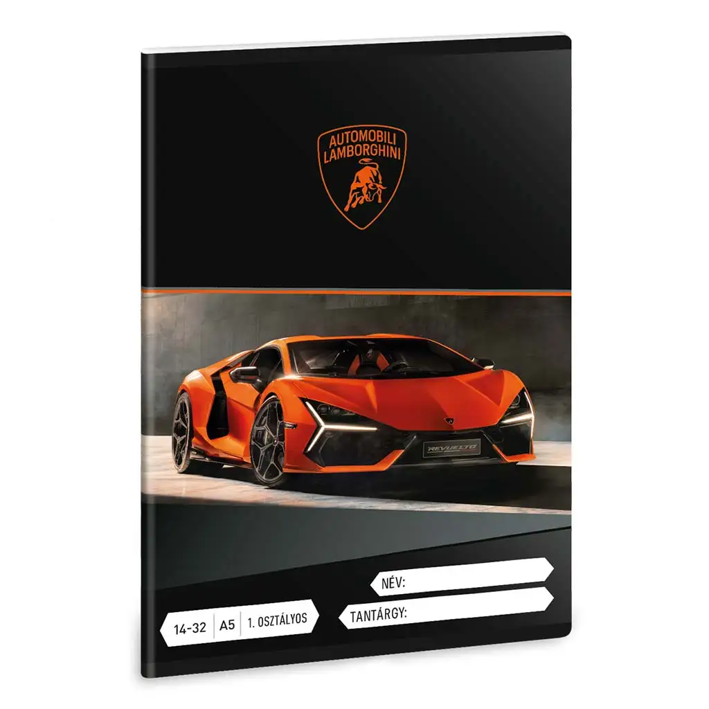 Ars Una narančasti lamborghini A/5 bilježnica s crtama za 1. razred 14-32 Cijene