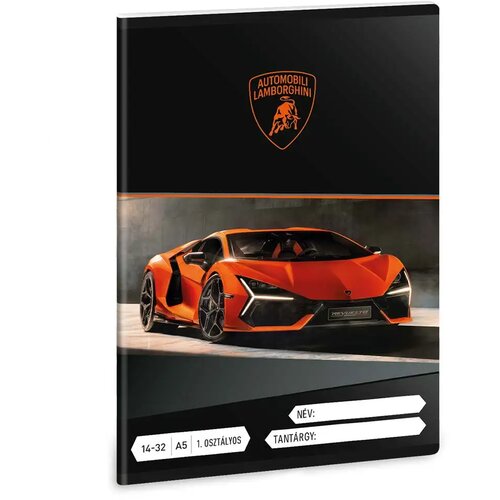 Ars Una Oranžni Lamborghini črtasti zvezek A/5 za 1. razred 14-32 Cene