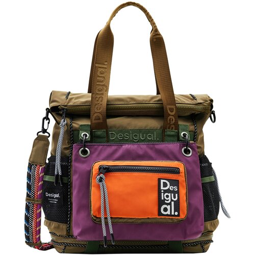 Desigual Ruksak kaki / tamno ljubičasta / mandarina / crna Slike