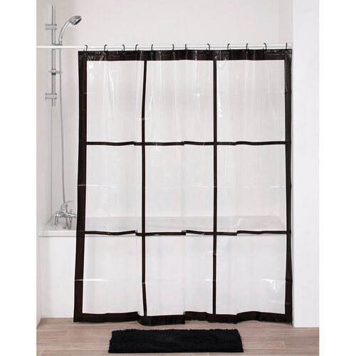 Tendance ZAVJESA ZA KADU 180X180 CM PEVA, TRANSPARENTNA, NEO RETRO Cene