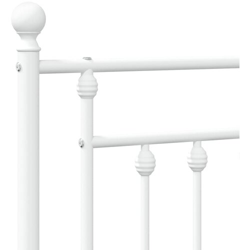  Metalno zamjensko uzglavlje bijelo 90 cm Slike