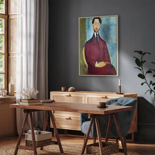  Slika - Amedeo Modigliani &amp;ndash; Leopold Zborowski 40x60 U prirodnom drvenom okviru Slike