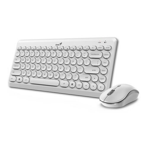 Genius LuxeMate Q8000,SER,white,2.4GHZ tastatura+miš Slike