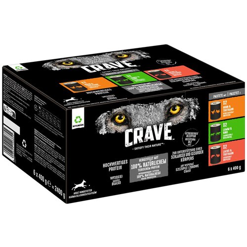CRAVE Adult 6 x 400 g - Miks (3 vrste) Slike