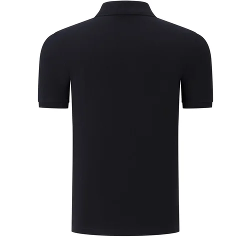 Dewberry DUO SET T8561 MEN'S TSHIRT-NAVY - BLACK