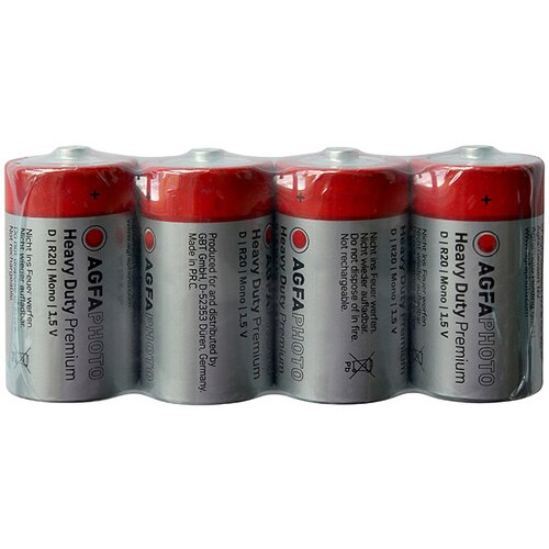 Agfa baterije heavy duty (mono d, cink-ugljik, 1,5 v, 4 kom.) Cijene