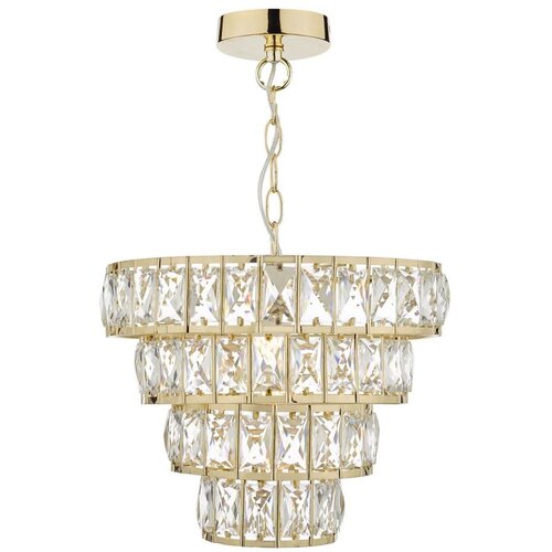  D&amp;auml;r Lighting CER0135 - Luster na lancu CERYS 1xE27/60W/230V u zlatnoj boji Slike
