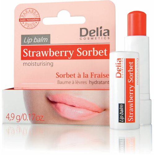 Delia vitaminski balzam za usne - dezert od jagode 4.9g Slike