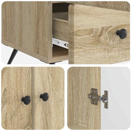  Kreveta Hrast sonoma 66 x 34,5 x 95 cm Konstruirano drvo Slike