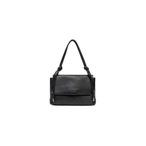 Calvin Klein Ročna torba Roped Shoulder Bag K60K609004 Črna
