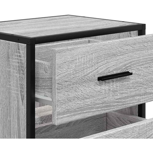  Zidni noćni ormarići 2 kom Sivi Sonoma 40x31x39,5 cm Siva Slike